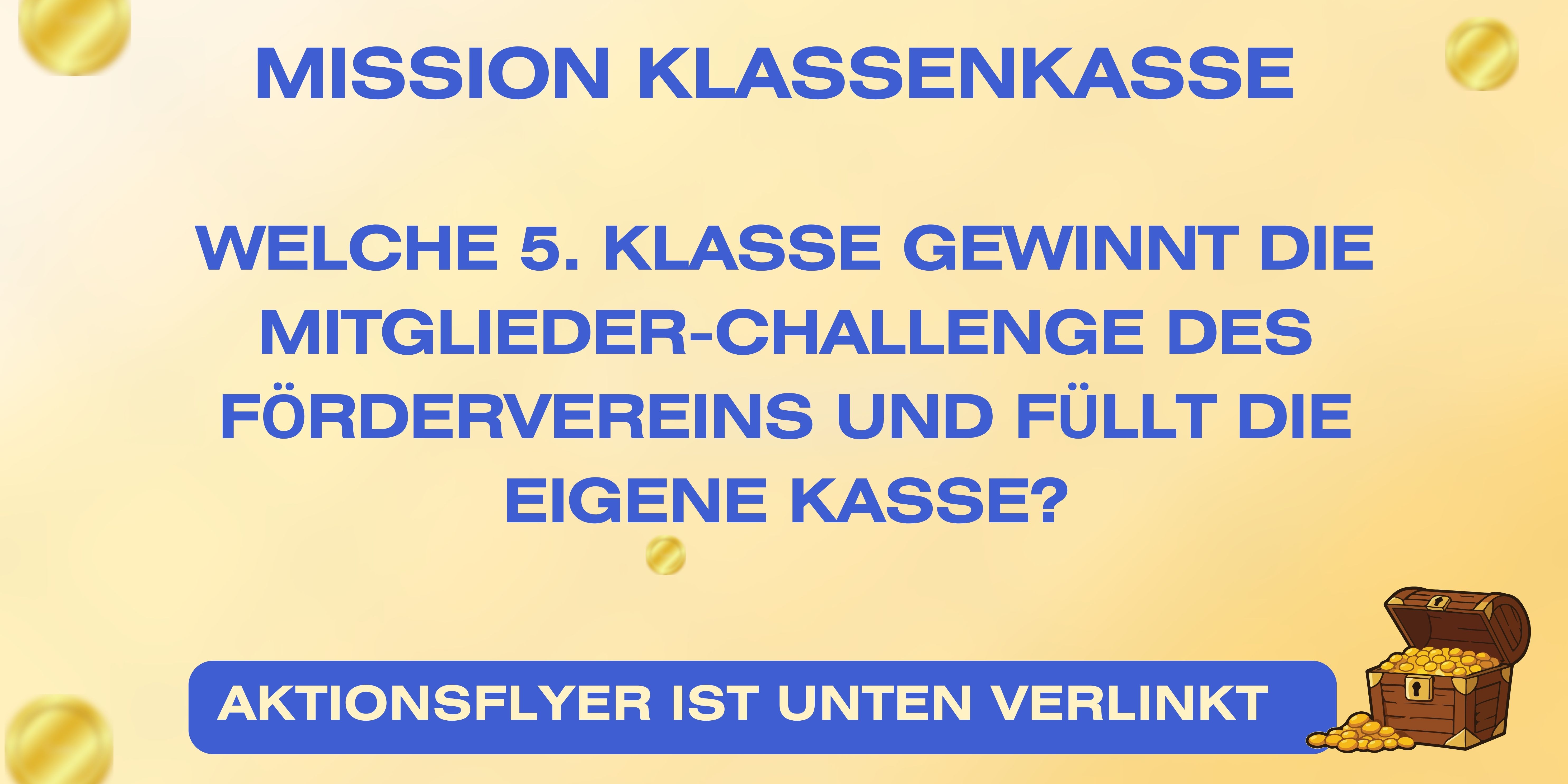 Starthinweis Aktion Klassenkasse