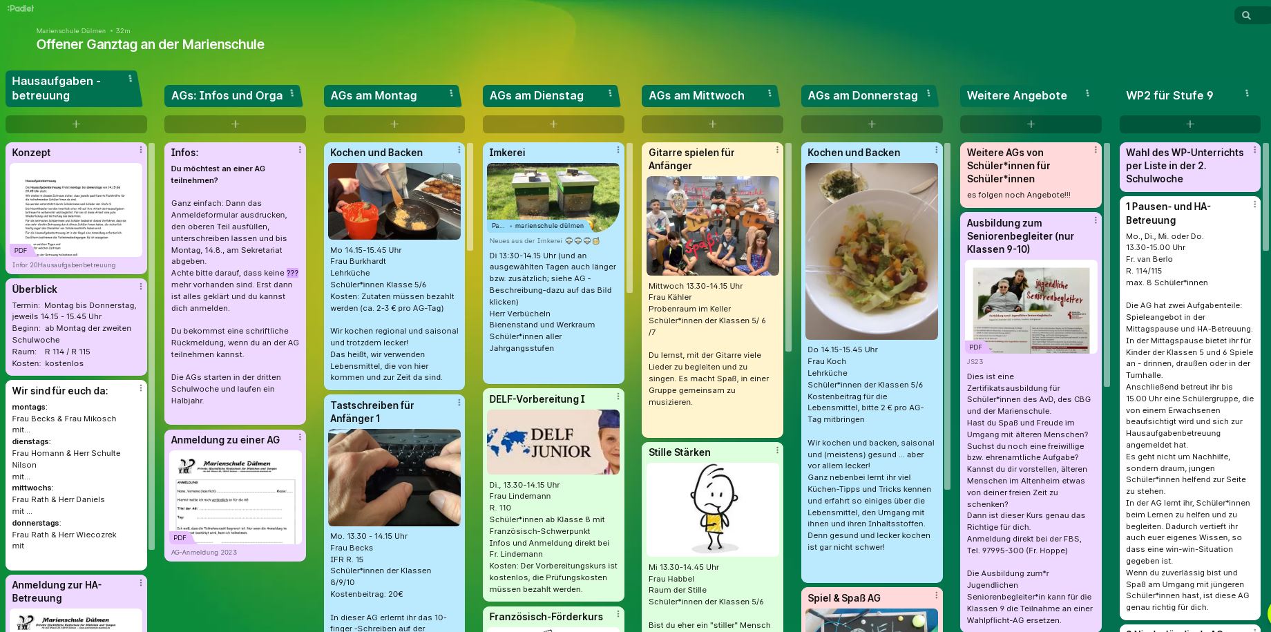 Ganztags-Padlet